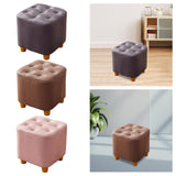 Maxbell Maxbell Small Footstool Ottoman Foot Rest Stool Stable for Bedside Nursery Apartment Purple