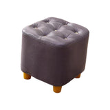 Maxbell Maxbell Small Footstool Ottoman Foot Rest Stool Stable for Bedside Nursery Apartment Purple