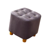 Maxbell Maxbell Small Footstool Ottoman Foot Rest Stool Stable for Bedside Nursery Apartment Purple