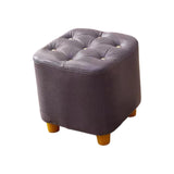 Maxbell Maxbell Small Footstool Ottoman Foot Rest Stool Stable for Bedside Nursery Apartment Purple