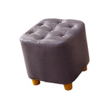 Maxbell Maxbell Small Footstool Ottoman Foot Rest Stool Stable for Bedside Nursery Apartment Purple