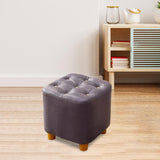 Maxbell Maxbell Small Footstool Ottoman Foot Rest Stool Stable for Bedside Nursery Apartment Purple