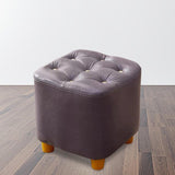 Maxbell Maxbell Small Footstool Ottoman Foot Rest Stool Stable for Bedside Nursery Apartment Purple