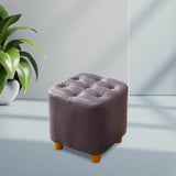 Maxbell Maxbell Small Footstool Ottoman Foot Rest Stool Stable for Bedside Nursery Apartment Purple