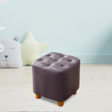 Maxbell Maxbell Small Footstool Ottoman Foot Rest Stool Stable for Bedside Nursery Apartment Purple