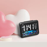 Maxbell Maxbell Alarm Clock Color Screen Bedroom Bedside Clock for Office Indoor Style B