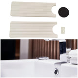Maxbell Maxbell Faucet Absorbent Mats Water Absorbing Stone Trays for Hotel Home Living Room White