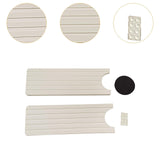 Maxbell Maxbell Faucet Absorbent Mats Water Absorbing Stone Trays for Hotel Home Living Room White
