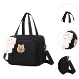 Maxbell Diaper Bag Handbag Reusable Large Capacity Spacious Mummy Makeup Bag Handbag Black