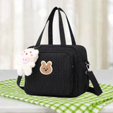 Maxbell Diaper Bag Handbag Reusable Large Capacity Spacious Mummy Makeup Bag Handbag Black