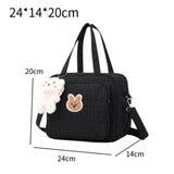 Maxbell Diaper Bag Handbag Reusable Large Capacity Spacious Mummy Makeup Bag Handbag Black