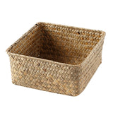 Maxbell Maxbell Rattan Storage Basket Handmade Jewelry Container for Cupboard Desktop Picnic Large