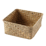 Maxbell Maxbell Rattan Storage Basket Handmade Jewelry Container for Cupboard Desktop Picnic Large