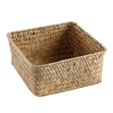 Maxbell Maxbell Rattan Storage Basket Handmade Jewelry Container for Cupboard Desktop Picnic Large