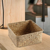 Maxbell Maxbell Rattan Storage Basket Handmade Jewelry Container for Cupboard Desktop Picnic Large