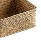 Maxbell Maxbell Rattan Storage Basket Handmade Jewelry Container for Cupboard Desktop Picnic Large