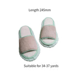 Maxbell Maxbell Cleaning Mop Slippers Mute Cleaner for Dusting Home Floor Dust Dirt Cleaning Khaki Green 24.5cm