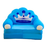 Maxbell Maxbell Kids Folding Sofa Chair Soft Folding Kids Sofa Armchair for Home Living Room 40cmx55cmx50cm Blue