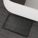 Maxbell Maxbell Bathroom Carpet Home Decor Shower Bath Mat for Front Door Living Room Indoor Deep Grey