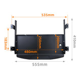Maxbell Maxbell Desk Drawer Keyboard Tray Keyboard Drawer Under Desk for Bedroom Home Office Black