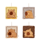 Maxbell Maxbell Hanging Hand Towel Handkerchief Wiping Towel for Cleaning Capybara Washcloth Yellow