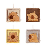 Maxbell Maxbell Hanging Hand Towel Handkerchief Wiping Towel for Cleaning Capybara Washcloth Yellow