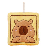 Maxbell Maxbell Hanging Hand Towel Handkerchief Wiping Towel for Cleaning Capybara Washcloth Yellow