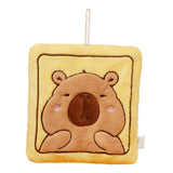 Maxbell Maxbell Hanging Hand Towel Handkerchief Wiping Towel for Cleaning Capybara Washcloth Yellow