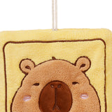 Maxbell Maxbell Hanging Hand Towel Handkerchief Wiping Towel for Cleaning Capybara Washcloth Yellow