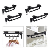 Maxbell Maxbell Telescopic Clothes Hanger in Cabinet Closet Rod Bar Storage Rod for Wardrobe 5 Beads