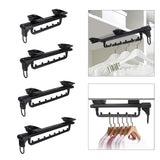 Maxbell Maxbell Telescopic Clothes Hanger in Cabinet Closet Rod Bar Storage Rod for Wardrobe 5 Beads