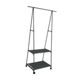 Maxbell Maxbell Bedroom Clothes Rack on Wheels Shelf Clothes Hanger Rack for Hanging Clothes Black