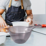 Maxbell Maxbell Water Ladle with Measuring Line Clear for Kitchen Gadget Backyard Restaurant Gray