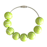 Maxbell Maxbell Sports Balls Handbag Pendant Adults Keychain Pendant for Purse Backpack Bags light green tennis