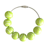 Maxbell Maxbell Sports Balls Handbag Pendant Adults Keychain Pendant for Purse Backpack Bags light green tennis