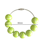 Maxbell Maxbell Sports Balls Handbag Pendant Adults Keychain Pendant for Purse Backpack Bags light green tennis