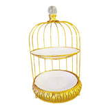 Maxbell Maxbell Bird Cage Cake Dessert Stand Metal Holder for Table Centerpiece Wedding Home double layer