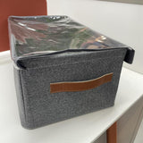 Maxbell Maxbell Foldable Clothes Storage Box Clothes Storage Bins for Underwear Jeans Shirts L with cover