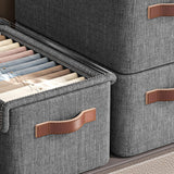 Maxbell Maxbell Foldable Clothes Storage Box Clothes Storage Bins for Underwear Jeans Shirts L with cover
