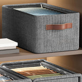 Maxbell Maxbell Foldable Clothes Storage Box Clothes Storage Bins for Underwear Jeans Shirts L with cover
