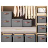 Maxbell Maxbell Foldable Clothes Storage Box Clothes Storage Bins for Underwear Jeans Shirts L with cover