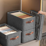 Maxbell Maxbell Foldable Clothes Storage Box Clothes Storage Bins for Underwear Jeans Shirts L with cover