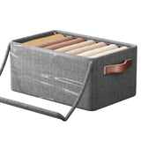 Maxbell Maxbell Foldable Clothes Storage Box Clothes Storage Bins for Underwear Jeans Shirts L with cover