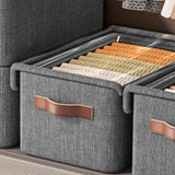 Maxbell Maxbell Foldable Clothes Storage Box Clothes Storage Bins for Underwear Jeans Shirts L with cover