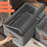 Maxbell Maxbell Foldable Clothes Storage Box Clothes Storage Bins for Underwear Jeans Shirts L with cover