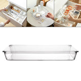 Maxbell Maxbell Clear Drawer Organizer Trays Desk Storage Bin for Kitchen Study Room Cabinet Rectangle M