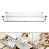 Maxbell Maxbell Clear Drawer Organizer Trays Desk Storage Bin for Kitchen Study Room Cabinet Rectangle M
