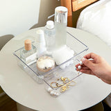 Maxbell Maxbell Clear Drawer Organizer Trays Desk Storage Bin for Kitchen Study Room Cabinet Rectangle M