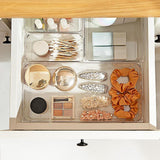 Maxbell Maxbell Clear Drawer Organizer Trays Desk Storage Bin for Kitchen Study Room Cabinet Rectangle M