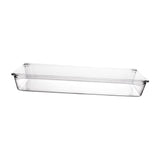 Maxbell Maxbell Clear Drawer Organizer Trays Desk Storage Bin for Kitchen Study Room Cabinet Rectangle M